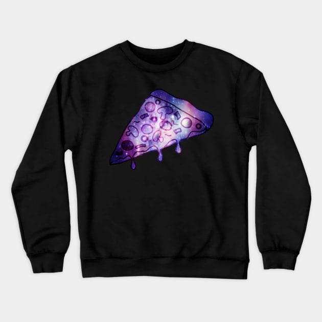 Galaxy pizza Crewneck Sweatshirt by Morishasha